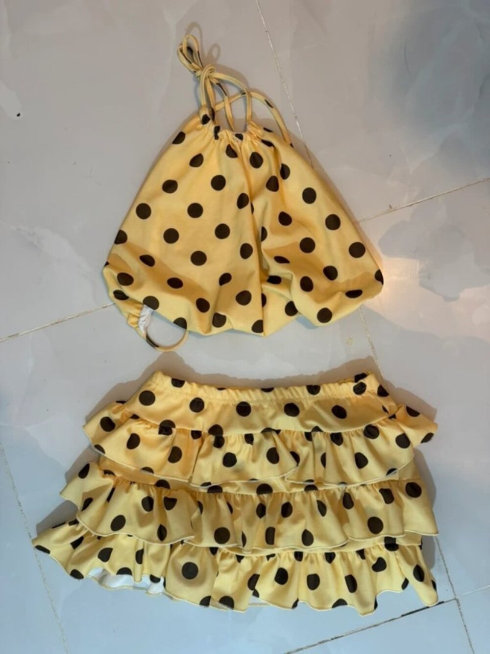 Set Amarillo y marrón